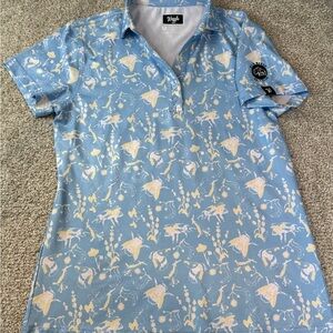 Waggle- Women's Blue Polo Shirt- NWOT- size medium